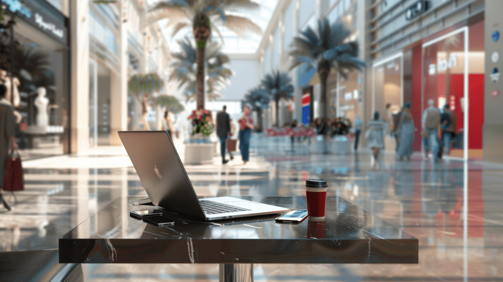 Laptop in Dubai Mall