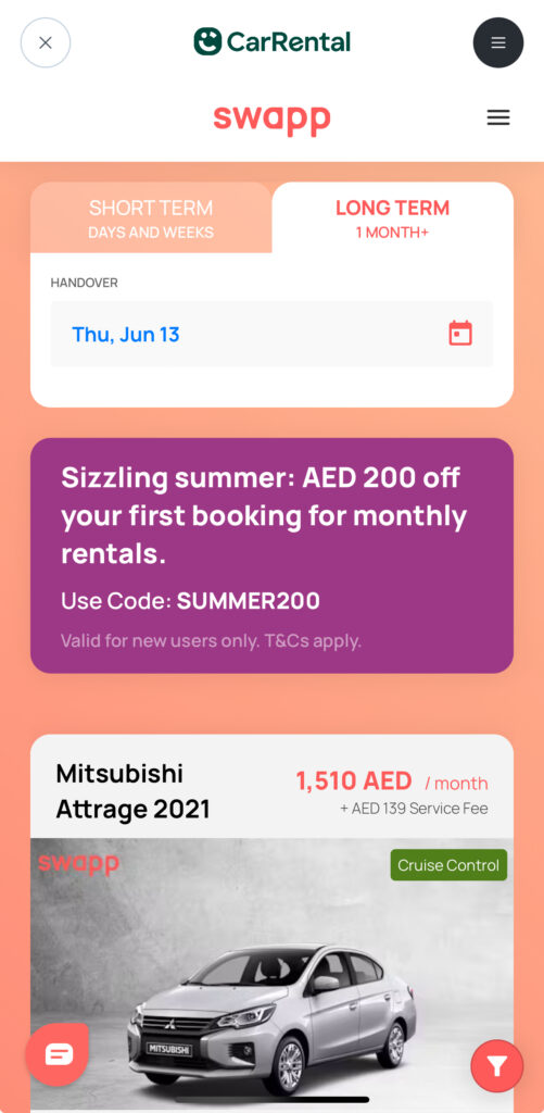 Careem App Auto mieten Dubai