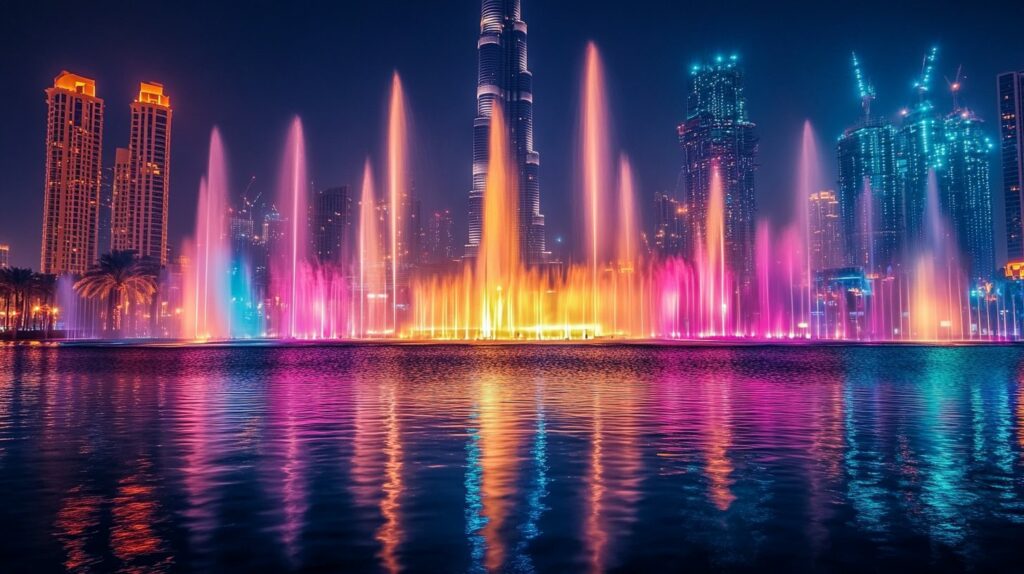 Die Dubai Fountain - Größte Wasserfontäne der Welt